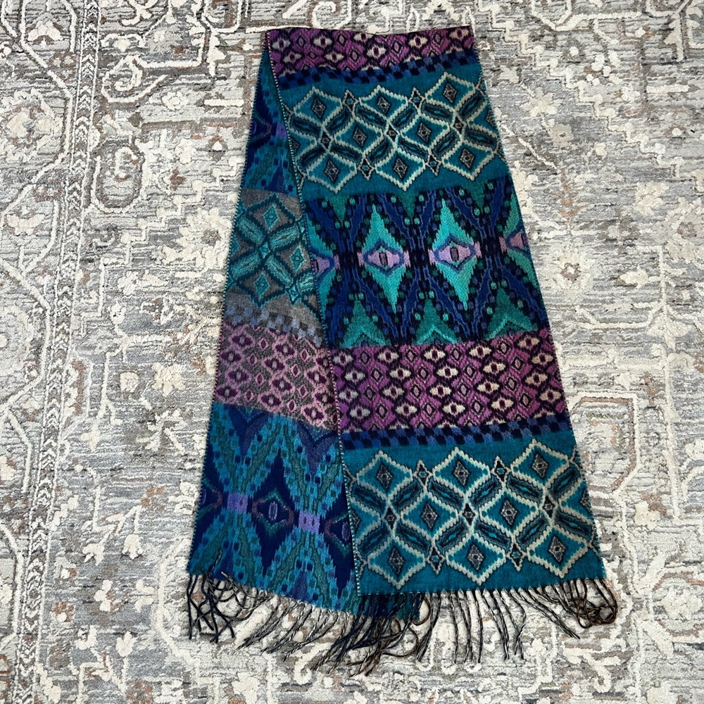Cashmink Multicolor Patterned Scarf - Picture 5 of 6